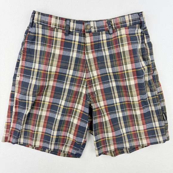 Vintage STUSSY Quality Workgear Plaid Shorts Size 32 Mens MADE USA - Picture 1 of 7